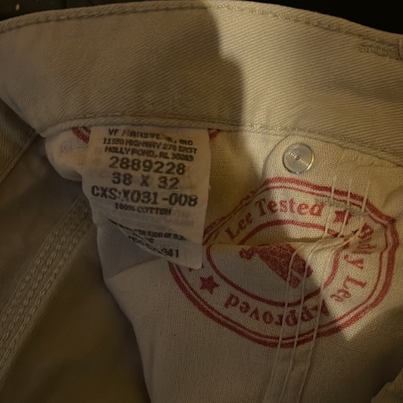 Lee carpenter jeans. 38x32 cream color - Picture 4 of 8